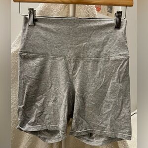 TNA Heather Gray Women's Bike Shorts